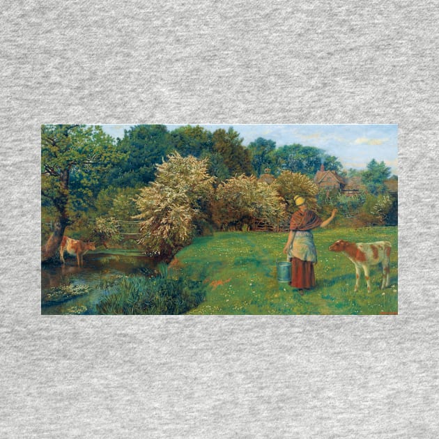 Poll the Milkmaid by Arthur Hughes by Classic Art Stall